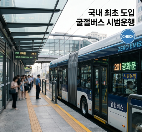 대전 3칸 굴절버스 시범 운행 시작, '도로 위 지하철'의 등장