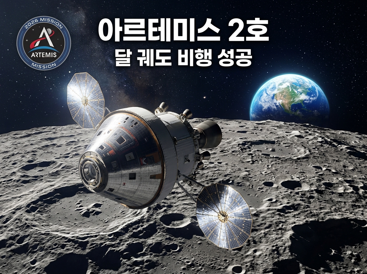 [2026/04/07] 아르테미스 달 착륙 | 아르테미스 2호 유인 달 궤도 비행 현황과 한국 반도체의 우주 검증